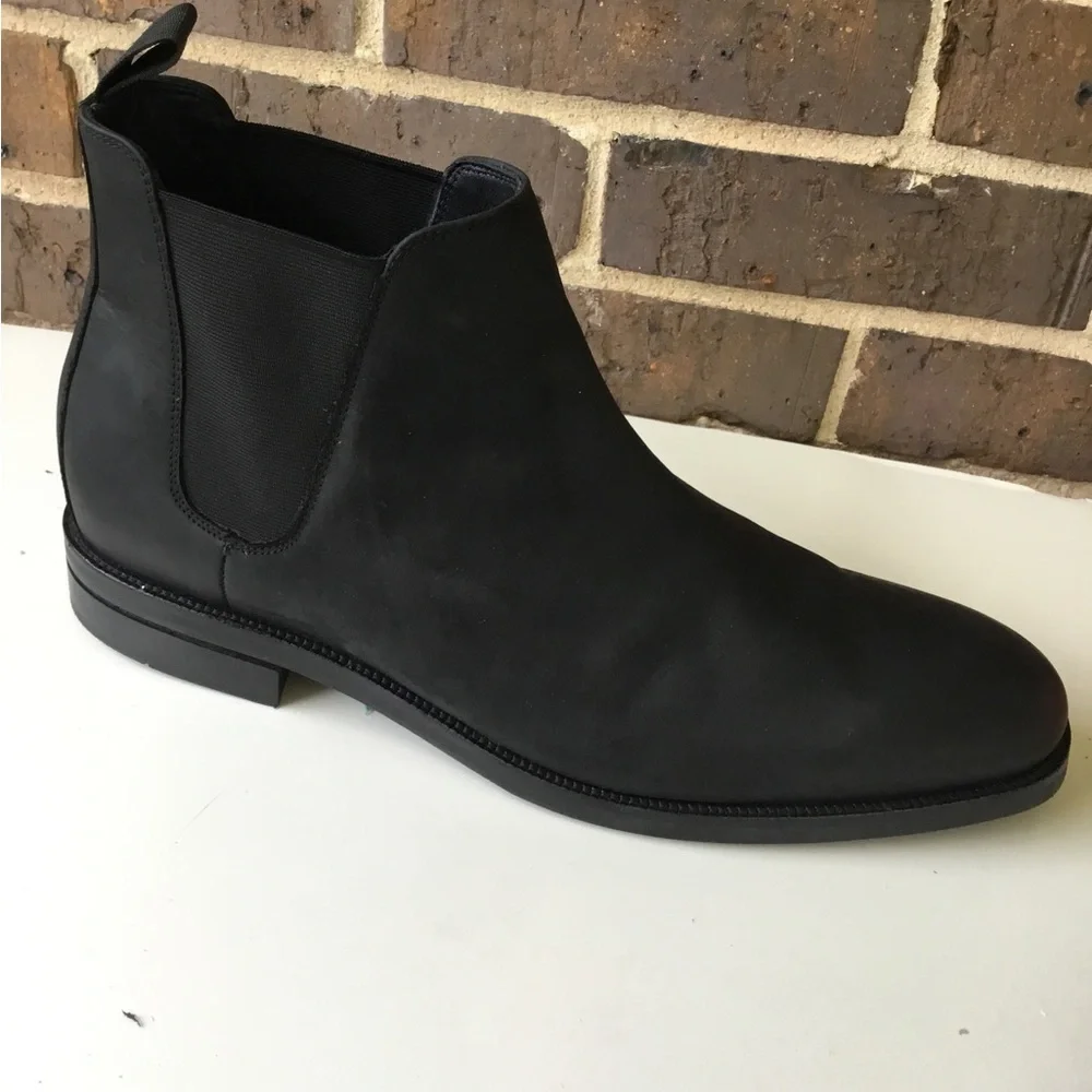 Cole Haan Black Men's Chukka Boot - Smooth Leather Slip-On